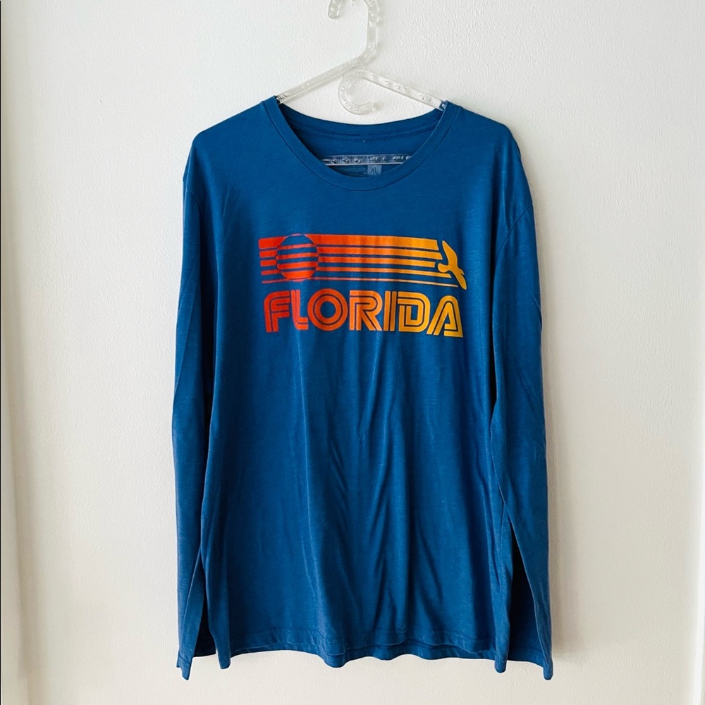 Retro Style Graphic Florida Long Sleeve T Shirt
